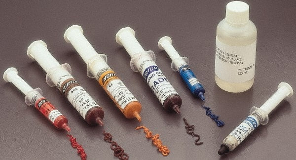 Norton - 5 g Diamond Grit Compound - Compound Grade Ultra Fine, Grade 1/4, Gray, Use on Ceramic, General Purpose & Metal - Exact Tooling
