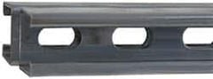 Cooper B-Line - 10' Long x 1-5/8" Wide x 3-1/4" High, 12 Gauge, Strip Steel, Half Slot Framing Channel & Strut - 0.105" Thick, Pre-Galvanized - Exact Tooling