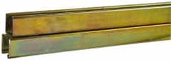 Cooper B-Line - 10' Long x 1-5/8" Wide x 3-1/4" High, 12 Gauge, Carbon Steel, Half Slot Framing Channel & Strut - 0.105" Thick, Dichromate - Exact Tooling