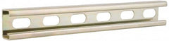 Cooper B-Line - 10' Long x 1-5/8" Wide x 13/16" High, 14 Gauge, Carbon Steel, Half Slot Framing Channel & Strut - 0.075" Thick, Dichromate - Exact Tooling