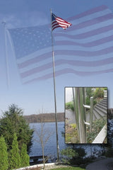 Vestil - Flag Poles & Kits Type: Flag Pole Mounting: Portable - Exact Tooling