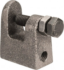 Cooper B-Line - 3/4" Max Flange Thickness, 3/8" Rod Top Beam Clamp - 400 Lb Capacity, Malleable Iron - Exact Tooling