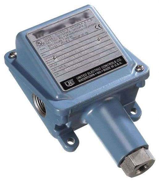 United Electric Controls - 300 to 0 psi Adjustable Range, 50 Max psi, General Purpose Diaphragm - 1/2 NPTF - Exact Tooling