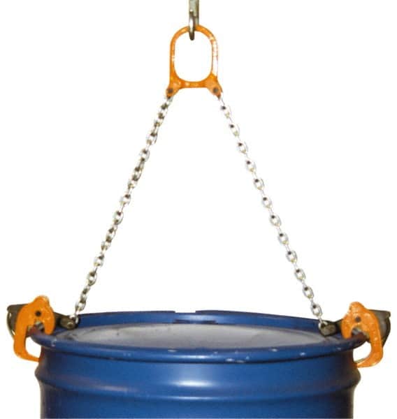 Vestil - 2,000 Lb Load Capacity, 30 & 55 Gal Drum Lifter - For 30 Gal & 55 Gal Drums - Exact Tooling
