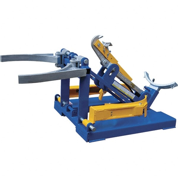 Vestil - 1,000 Lb Load Capacity, 30 & 55 Gal Forklift Drum Handler - 29" Wide x 28-3/4" High - Exact Tooling