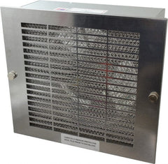 Cooper B-Line - 550 CFM, 1,600 RPM, Enclosure Cooling Fan Package - 13 Inch Wide x 4-9/16 Inch Deep x 11-5/8 Inch High, 60 W, 115 VAC, Stainless Steel Grill, Steel Enclosure - Exact Tooling
