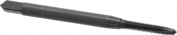 OSG - #3-48 UNC, 2 Flute, Oxide Finish, Vanadium High Speed Steel Spiral Point Tap - Plug Chamfer, Right Hand Thread, 1-13/16" OAL, 1/2" Thread Length, 0.141" Shank Diam, 2B Class of Fit, Series 280 - Exact Tooling