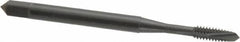 OSG - #4-40 UNC, 2 Flute, Oxide Finish, Vanadium High Speed Steel Spiral Point Tap - Plug Chamfer, Right Hand Thread, 1-7/8" OAL, 9/16" Thread Length, 0.141" Shank Diam, Series 280 - Exact Tooling