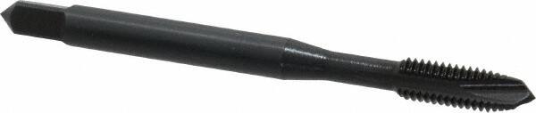OSG - #10-32 UNF, 3 Flute, Oxide Finish, Vanadium High Speed Steel Spiral Point Tap - Plug Chamfer, Right Hand Thread, 2-3/8" OAL, 7/8" Thread Length, 0.194" Shank Diam, Series 280 - Exact Tooling