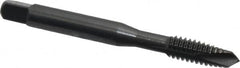 OSG - 1/4-20 UNC, 3 Flute, Oxide Finish, Vanadium High Speed Steel Spiral Point Tap - Plug Chamfer, Right Hand Thread, 2-1/2" OAL, 1" Thread Length, 0.255" Shank Diam, 2B Class of Fit, Series 280 - Exact Tooling