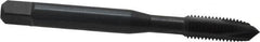 OSG - 1/4-28 UNF, 3 Flute, Oxide Finish, Vanadium High Speed Steel Spiral Point Tap - Plug Chamfer, Right Hand Thread, 2-1/2" OAL, 1" Thread Length, 0.255" Shank Diam, 3B Class of Fit, Series 280 - Exact Tooling