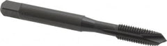 OSG - 1/4-28 UNF, 3 Flute, Oxide Finish, Vanadium High Speed Steel Spiral Point Tap - Plug Chamfer, Right Hand Thread, 2-1/2" OAL, 1" Thread Length, 0.255" Shank Diam, Series 280 - Exact Tooling