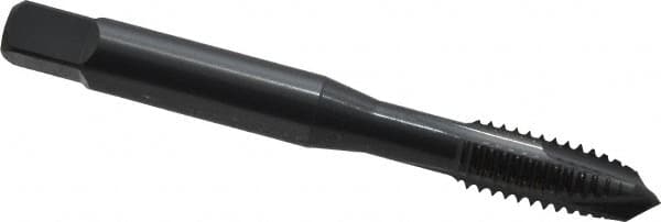 OSG - 5/16-18 UNC, 3 Flute, Oxide Finish, Vanadium High Speed Steel Spiral Point Tap - Plug Chamfer, Right Hand Thread, 2-23/32" OAL, 1-1/8" Thread Length, 0.318" Shank Diam, 3B Class of Fit, Series 280 - Exact Tooling