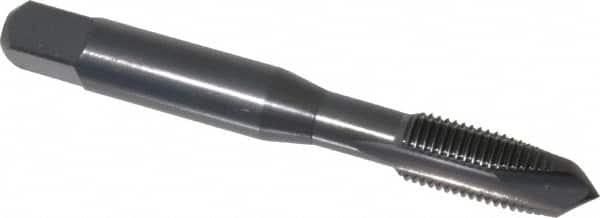 OSG - 3/8-24 UNF, 3 Flute, Oxide Finish, Vanadium High Speed Steel Spiral Point Tap - Plug Chamfer, Right Hand Thread, 2-15/16" OAL, 1-1/4" Thread Length, 0.381" Shank Diam, 2B Class of Fit, Series 280 - Exact Tooling