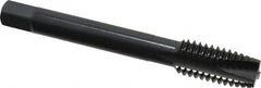 OSG - 7/16-14 UNC, 3 Flute, Oxide Finish, Vanadium High Speed Steel Spiral Point Tap - Plug Chamfer, Right Hand Thread, 3-5/32" OAL, 1-7/16" Thread Length, 0.323" Shank Diam, Series 280 - Exact Tooling