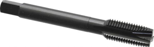 OSG - 7/16-20 UNF, 3 Flute, Oxide Finish, Vanadium High Speed Steel Spiral Point Tap - Plug Chamfer, Right Hand Thread, 3-5/32" OAL, 1-7/16" Thread Length, 0.323" Shank Diam, Series 280 - Exact Tooling
