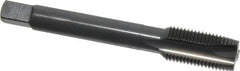 OSG - 1/2-20 UNF, 3 Flute, Oxide Finish, Vanadium High Speed Steel Spiral Point Tap - Plug Chamfer, Right Hand Thread, 3-3/8" OAL, 1-21/32" Thread Length, 0.367" Shank Diam, 3B Class of Fit, Series 280 - Exact Tooling