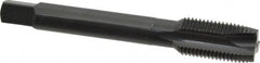 OSG - 1/2-20 UNF, 3 Flute, Oxide Finish, Vanadium High Speed Steel Spiral Point Tap - Plug Chamfer, Right Hand Thread, 3-3/8" OAL, 1-21/32" Thread Length, 0.367" Shank Diam, Series 280 - Exact Tooling