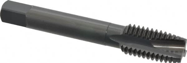 OSG - 5/8-11 UNC, 3 Flute, Oxide Finish, Vanadium High Speed Steel Spiral Point Tap - Plug Chamfer, Right Hand Thread, 3-13/16" OAL, 1-13/16" Thread Length, 0.48" Shank Diam, 2B Class of Fit, Series 280 - Exact Tooling