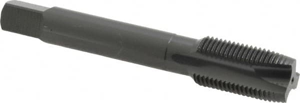 OSG - 5/8-18 UNF, 3 Flute, Oxide Finish, Vanadium High Speed Steel Spiral Point Tap - Plug Chamfer, Right Hand Thread, 3-13/16" OAL, 1-13/16" Thread Length, 0.48" Shank Diam, 3B Class of Fit, Series 280 - Exact Tooling