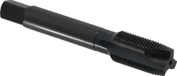 OSG - 5/8-18 UNF, 3 Flute, Oxide Finish, Vanadium High Speed Steel Spiral Point Tap - Plug Chamfer, Right Hand Thread, 3-13/16" OAL, 1-13/16" Thread Length, 0.48" Shank Diam, 2B Class of Fit, Series 280 - Exact Tooling