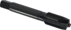 OSG - 5/8-18 UNF, 3 Flute, Oxide Finish, Vanadium High Speed Steel Spiral Point Tap - Plug Chamfer, Right Hand Thread, 3-13/16" OAL, 1-13/16" Thread Length, 0.48" Shank Diam, 2B Class of Fit, Series 280 - Exact Tooling
