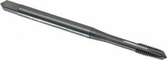 OSG - M3.5x0.60 Metric Coarse, 3 Flute, Oxide Finish, Vanadium High Speed Steel Spiral Point Tap - Plug Chamfer, Right Hand Thread, 2" OAL, 11/16" Thread Length, 0.141" Shank Diam, 6H Class of Fit, Series 289 - Exact Tooling
