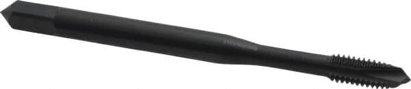 OSG - M4x0.70 Metric Coarse, 3 Flute, Oxide Finish, Vanadium High Speed Steel Spiral Point Tap - Plug Chamfer, Right Hand Thread, 2-1/8" OAL, 3/4" Thread Length, 0.168" Shank Diam, 6H Class of Fit, Series 289 - Exact Tooling