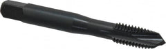 OSG - M10x1.50 Metric Coarse, 3 Flute, Oxide Finish, Vanadium High Speed Steel Spiral Point Tap - Plug Chamfer, Right Hand Thread, 2-15/16" OAL, 1-1/4" Thread Length, 0.381" Shank Diam, 6H Class of Fit, Series 289 - Exact Tooling