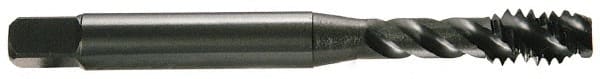 OSG - #10-24 UNC 3 Flute 2B/3B Modified Bottoming Spiral Flute Tap - Vanadium High Speed Steel, TiCN Finish, 2-3/8" OAL, Right Hand Flute, Right Hand Thread, H3, Series 290 - Exact Tooling