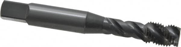 OSG - 3/8-24 UNF 3 Flute 3B Modified Bottoming Spiral Flute Tap - Vanadium High Speed Steel, Oxide Finish, 2-15/16" OAL, Right Hand Flute, Right Hand Thread, H3, Series 290 - Exact Tooling