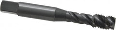 OSG - 3/8-24 UNF 3 Flute 3B Modified Bottoming Spiral Flute Tap - Vanadium High Speed Steel, Oxide Finish, 2-15/16" OAL, Right Hand Flute, Right Hand Thread, H3, Series 290 - Exact Tooling