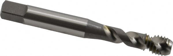 OSG - M8x1.25 Metric Coarse 2 Flute 6H Modified Bottoming Spiral Flute Tap - Vanadium High Speed Steel, Bright Finish, 2-23/32" OAL, Right Hand Flute, Right Hand Thread, D5, Series 296 - Exact Tooling
