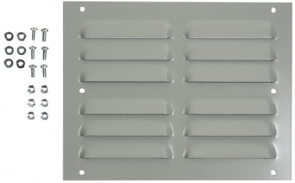 Cooper B-Line - Electrical Enclosure Steel Louver Plate Kit - For Use with Cooper B-Line Enclosures - Exact Tooling
