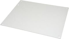 Cooper B-Line - 8-1/4" OAW x 10-1/4" OAH Powder Coat Finish Electrical Enclosure Nonperforated Panel - 12" x 10" Box, 14 Gauge Steel, Use with 12104-1/12106 RHC/12106-1 - Exact Tooling