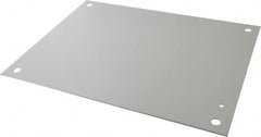 Cooper B-Line - 13" OAW x 17" OAH Powder Coat Finish Electrical Enclosure Nonperforated Panel - 20" x 16" Box, 12 Gauge Steel, Use with 20166RHC - Exact Tooling