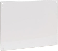Cooper B-Line - 20-7/8" OAW x 26-7/8" OAH Powder Coat Finish Electrical Enclosure Flanged Panel - 30" x 24" Box, 12 Gauge Steel, Use with 30248RHC - Exact Tooling