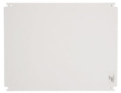 Cooper B-Line - 22" OAW x 34" OAH Powder Coat Finish Electrical Enclosure Nonperforated Panel - 36" x 24" Box, 12 Gauge Steel, Use with 302410-SD/302410-SDW/362412-SD/36248-SD - Exact Tooling