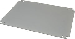 Cooper B-Line - 10" OAW x 14" OAH Powder Coat Finish Electrical Enclosure Nonperforated Panel - 16" x 12" Box, 14 Gauge Steel, Use with 161210-SD/161210-SDW/16126-FM/16126-SD/16128-SD/16128-SDW - Exact Tooling