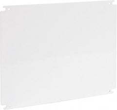 Cooper B-Line - 14" OAW x 18" OAH Powder Coat Finish Electrical Enclosure Nonperforated Panel - 20" x 16" Box, 12 Gauge Steel, Use with 162010-SD/16206-SD/16208-SD/201610-SD/201610-SDW/20166-FM/20166-SD/20166-SDW/20168-SD/20168-SDW - Exact Tooling