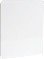 Cooper B-Line - 18" OAW x 22" OAH Powder Coat Finish Electrical Enclosure Nonperforated Panel - 24" x 20" Box, 12 Gauge Steel, Use with 202410-SD/20248-SD/242010-SD/242010-SDW/242012-SD/242012-SDW/24206-SD/24206-SDW/24208-FM/24208-SD/24208-SDW - Exact Tooling