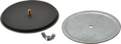 Cooper B-Line - 2-1/2" Conduit, 4, 12, 13, 3R NEMA Rated, Electrical Enclosure Steel Hole Seal - ANSI 61/UL Listed, Includes Oil-Resistant Gasket, Plated Stud & Wing Nut - Exact Tooling