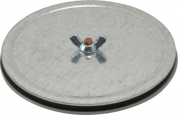 Cooper B-Line - 3" Conduit, 4, 12, 13, 3R NEMA Rated, Electrical Enclosure Steel Hole Seal - ANSI 61/UL Listed, Includes Oil-Resistant Gasket, Plated Stud & Wing Nut - Exact Tooling