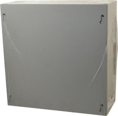 Cooper B-Line - Steel Junction Box Enclosure Screw Flat Cover - NEMA 1, 10" Wide x 10" High x 4" Deep - Exact Tooling