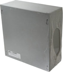 Cooper B-Line - Steel Junction Box Enclosure Screw Flat Cover - NEMA 1, 10" Wide x 10" High x 4" Deep - Exact Tooling