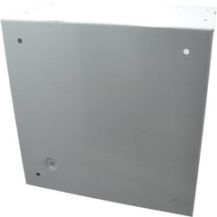Cooper B-Line - Steel Junction Box Enclosure Screw Flat Cover - NEMA 1, 10" Wide x 10" High x 6" Deep - Exact Tooling