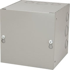 Cooper B-Line - Steel Junction Box Enclosure Screw Flat Cover - NEMA 1, 6" Wide x 6" High x 6" Deep - Exact Tooling