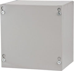 Cooper B-Line - Steel Junction Box Enclosure Screw Flat Cover - NEMA 1, 8" Wide x 8" High x 6" Deep - Exact Tooling