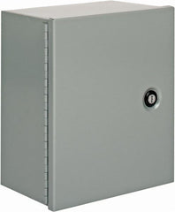 Cooper B-Line - Steel Standard Enclosure Hinge Flat Cover - NEMA 1, 10" Wide x 12" High x 6" Deep - Exact Tooling
