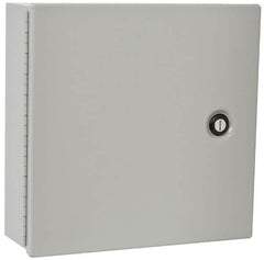 Cooper B-Line - Steel Standard Enclosure Hinge Flat Cover - NEMA 1, 12" Wide x 12" High x 4" Deep - Exact Tooling